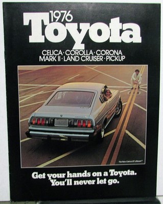 1976 Toyota Get Your Hands On Full Line Sales Brochure