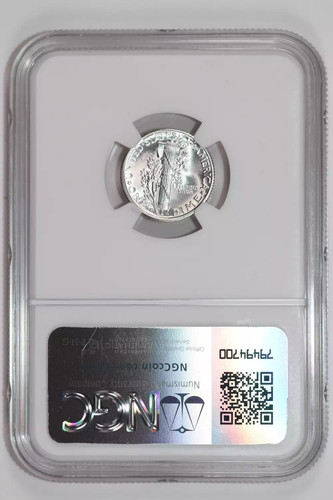 1931-D MERCURY DIME NGC MS65 FB - 第 2/2 張圖片