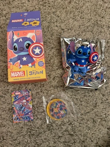 Hottoys Cosbi Disney Marvel Stitch - Stitch as Captain America
