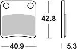 Bremsbelag Hinten Kompatibel Mit Piaggio MP3 Yourban 125 Bj. 2011-2012