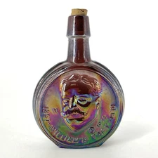 Wheaton Miniature Bottle President William Taft Amethyst Iridescent