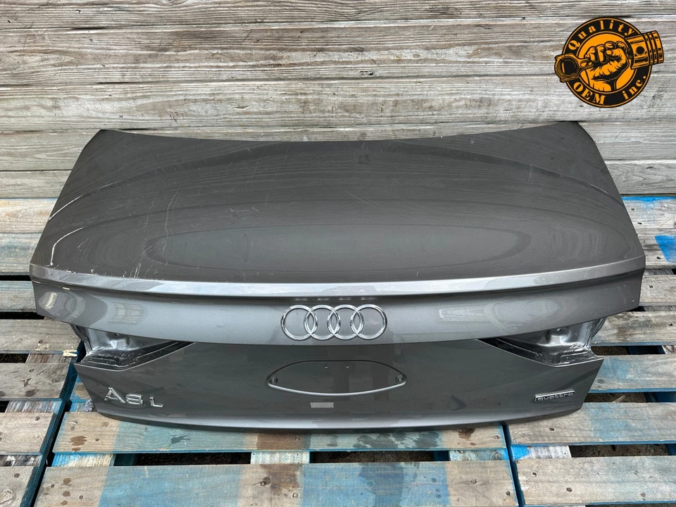 Audi A8 A8L S8 2019-2025 puerta trasera tapa maletero (gris Terra Z8/X7H) OEM Foto 2 de 4