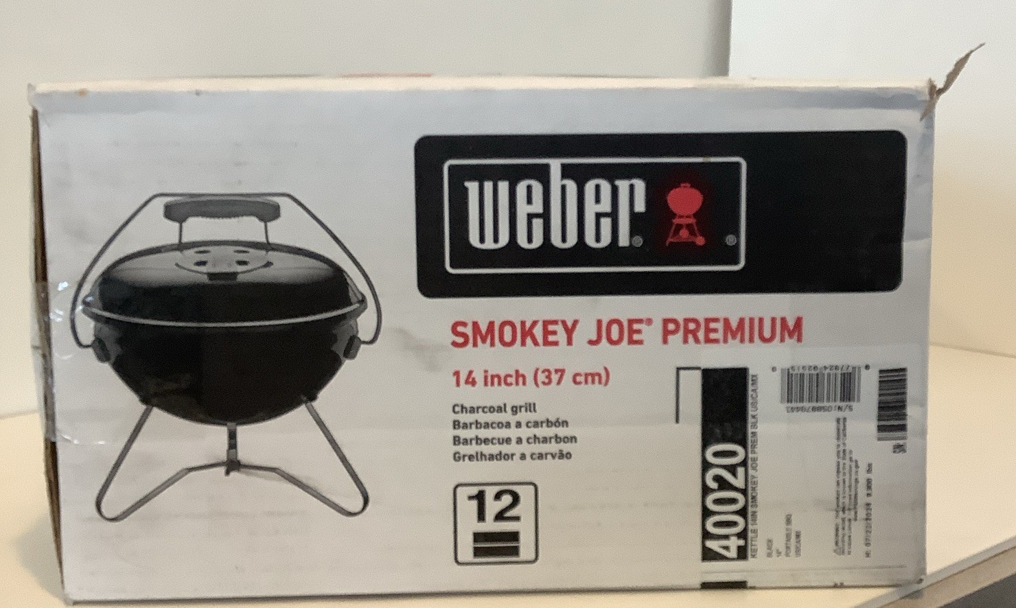 Weber Smokey Joe Premium Charcoal 14 Inch Grill 40020