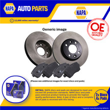 2x Vented Brake Discs and Pads fits MINI CLUBMAN COOPER F54 2.0 Front 2014 on