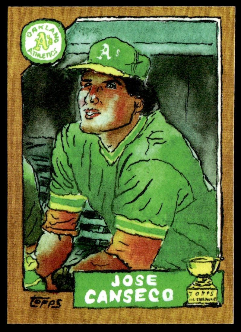 2025 Topps Shoebox Treasures Jose Canseco Oakland Athletics #13 1987 Topps #620