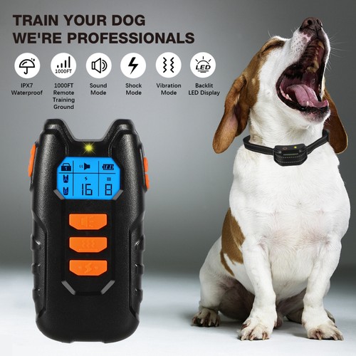 Elektroschock Pet Dog Training E-Halsband Anti-Bark Obedience Stromschlag DE - Bild 16 von 19