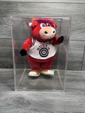 Chicago Bulls Mascot Benny the Bull 13” Plush Figure w/ Acrylic Case Authentic