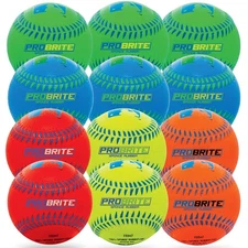	Franklin Sports - Pro Brite - Neon Rubber Teeball - MLB - Youth Tball - Base...