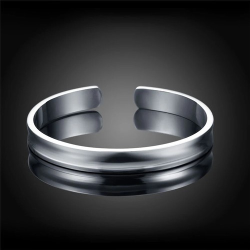 Pulseras abiertas redondas suaves DOTEFFIL 925 joyería - Imagen 5 de 6