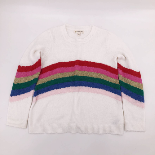 Tucker + Tate White Rainbow Stripe Gold 