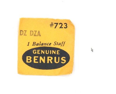 Benrus DZ DZA Balance Staff Part Number 732
