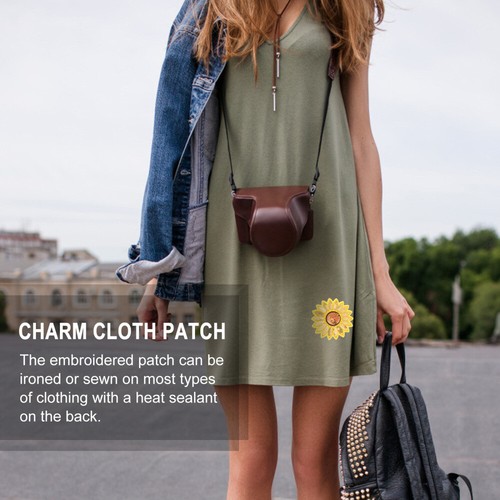 12 pièces patchs à broder patchs remises à vêtements tournesol autocollants vêtements accessoires