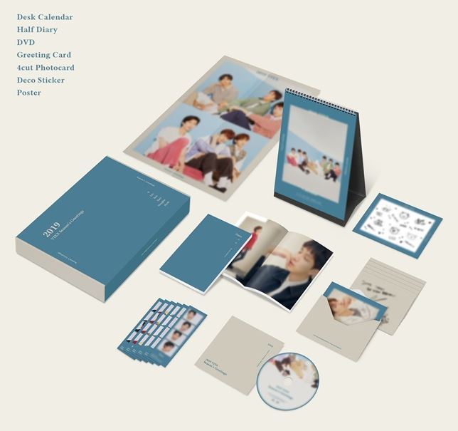 アイドルグッズ 2019 SEASON'S GREETINGS & WALL CALENDAR VIXX 2019 SEASON'S GREETINGS CALENDAR + DVD + HOLOGRAM PHOTOCARD