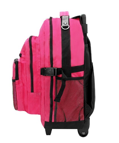 Deluxe Wheel Backpack Rolling 18" Carry on Travel Luggage Travel Bag - Picture 17 of 32