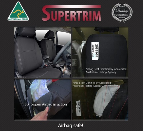 Neoprene FRONT FULL-COVER +  POCKETS seat covers fit Ford Ranger PX (2011-on) - Bild 4 von 9