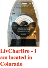 25ft  WHITE RG6 Video Coaxial CABLE Performance Series Cable