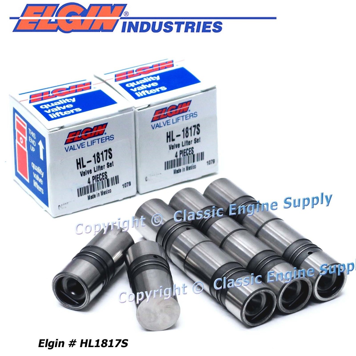 Elgin Hl-1817-16 GM V8 Hydraulic Flat Tappet Lifter 16 PC for sale