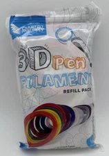 3D Pen Filament Refill Pack Artist Supply 14 colors open bag