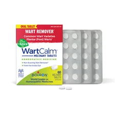 Boiron WartCalm Homeopathic Medicine, 60 Meltaway Tablets