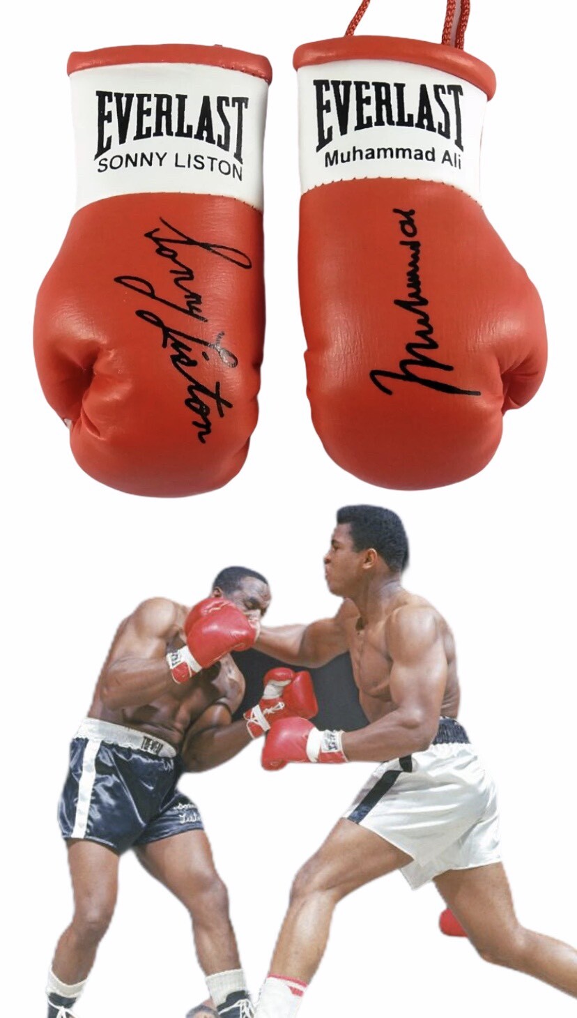 Autographed Mini Boxing Gloves Muhammad Ali V Sonny Liston Ebay