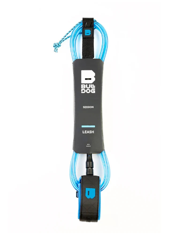 BULLDOG SESSION 6' SURFBOARD LEASH CYAN