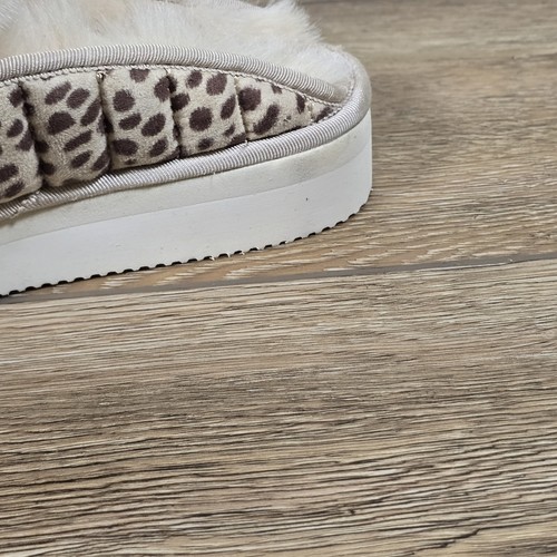 Ciabatta donna Dolce Vita stampa animalier marrone taglia 8 stretta foderata in pelliccia sintetica - Foto 9 di 16