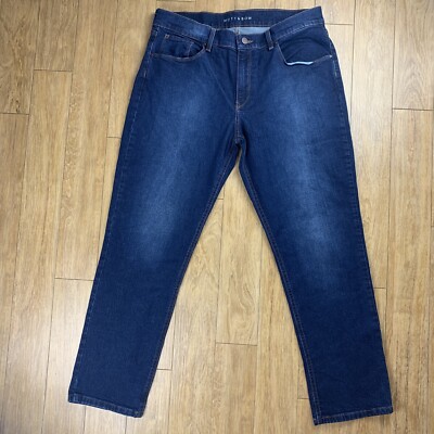 Mott And Bow Boyfriend Jeans Women 32x28 Blue Dark Wash Denim