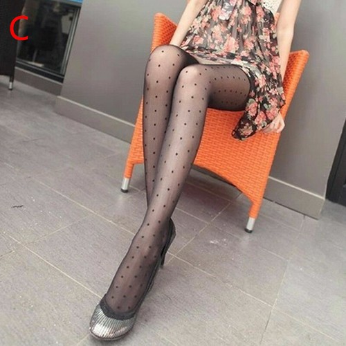 Women Polka Hosiery Socks NEW Dot Jacquard Pantyhose Ultra-Thin Tights Stockings - Picture 2 of 17