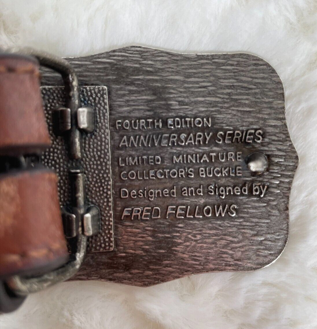 Nocona Belt Co. Tooled Leather Belt Youth Size 24 National Finals Rodeo 1986