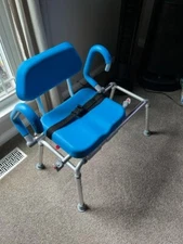 Carousel Sliding Shower Chair Tub Transfer Bench with Swivel Seat Slightly used