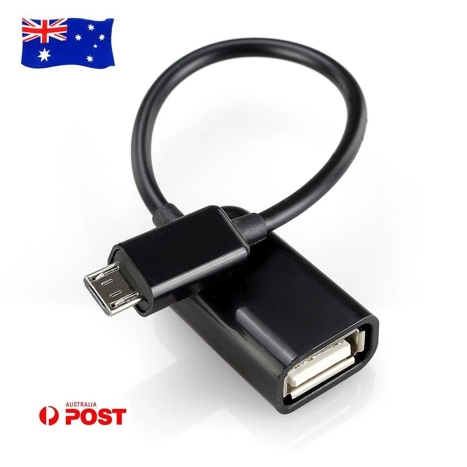 Micro USB OTG Adapter Cable For Samsung Galaxy A03 Core Tab 4 3 A /Lite S7 S6 AU - Image 2 of 4