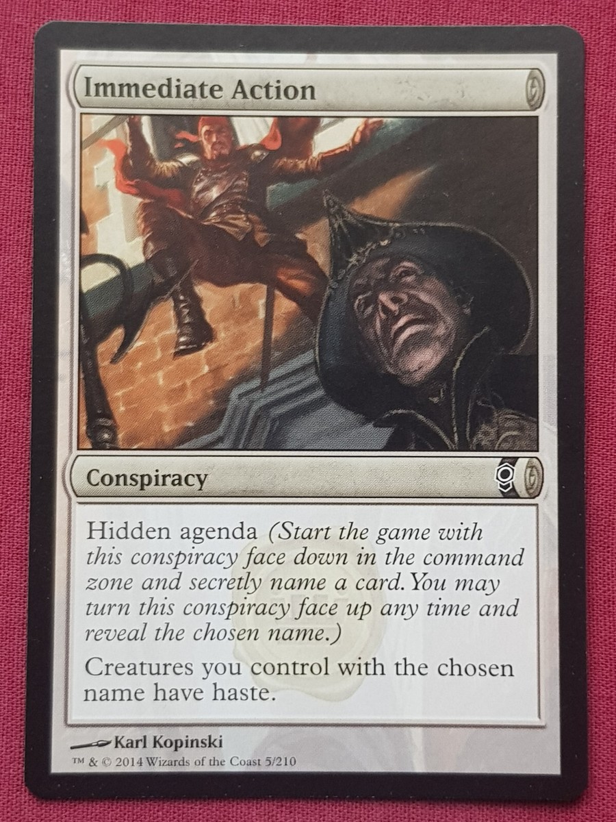 Magic The Gathering CONSPIRACY IMMEDIATE ACTION card MTG | eBay UK Magic The Gathering CONSPIRACY IMMEDIATE ACTION card MTG | eBay UK