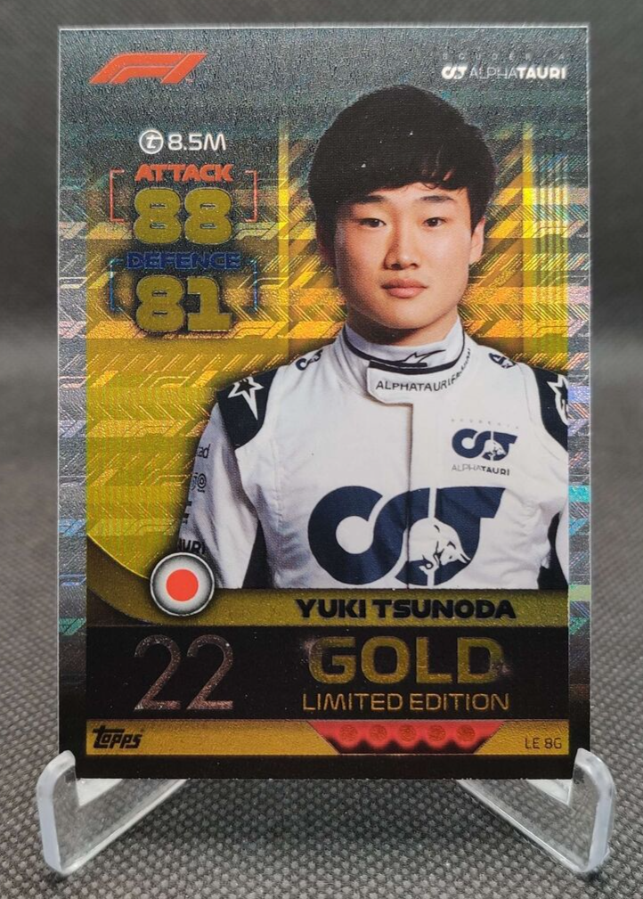YUKIオーダーページ 2022 Topps F1 Turbo Attax GOLD Limited Edition Yuki Tsunoda #LE8G
