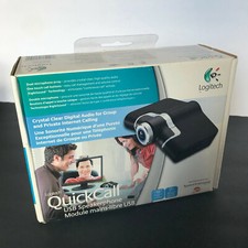 New old stock Logitech QuickCall USB Speaker phone -See Desc