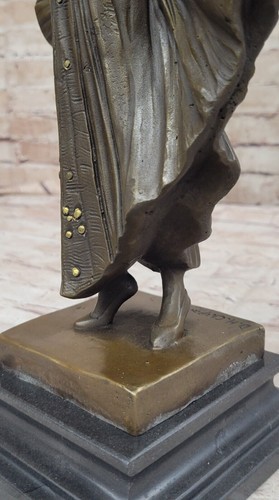 Vintage Style Art Nouveau Bronze Statue Chiparus Sculpture Lost Wax Method - 第 9/10 張圖片