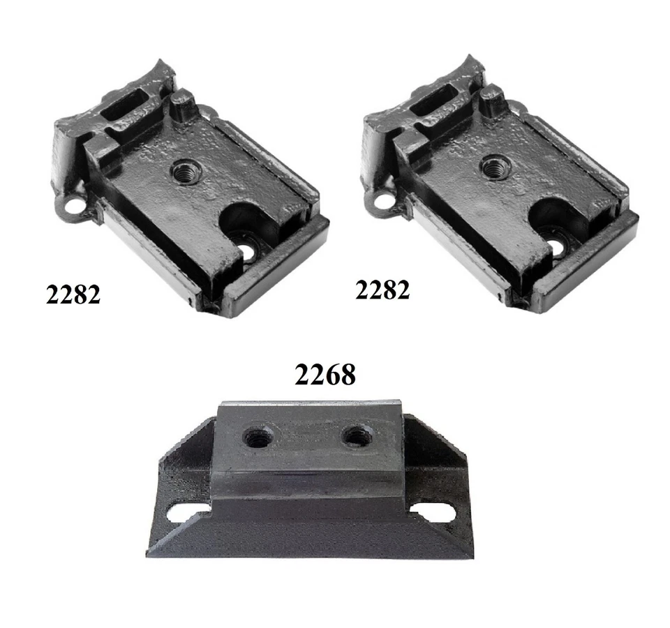 3PCS MOTOR & TRANS MOUNT FIT CHEVROLET C10, C20, C30 PICKUP, SUBURBAN - AUTO - Image 2 of 4