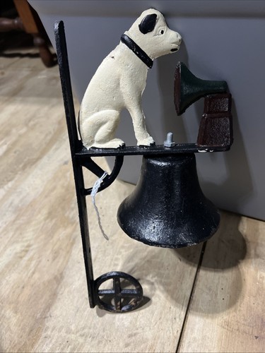 Campanella da pranzo vintage in ghisa RCA montata su nipper - Foto 7 di 7