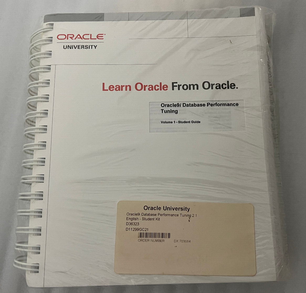 NEW Oracle University Kit 9i Database Performance Turning