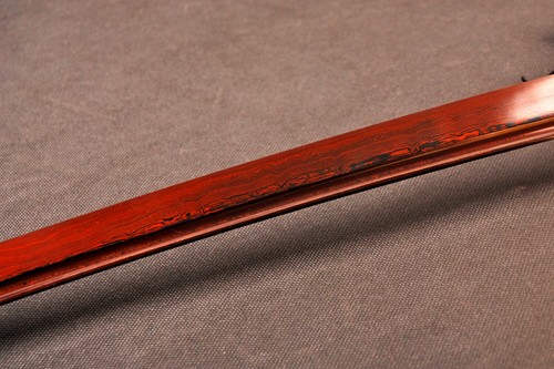 Blood Red Battle Ready Japanese Samurai Sharp Katana Sword Damascus Folded Steel - Picture 10 of 14