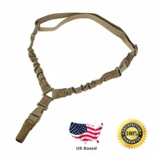 Heavy Duty Tactical Single Point Rifle Gun Sling w/ Quick Release QD Buckle