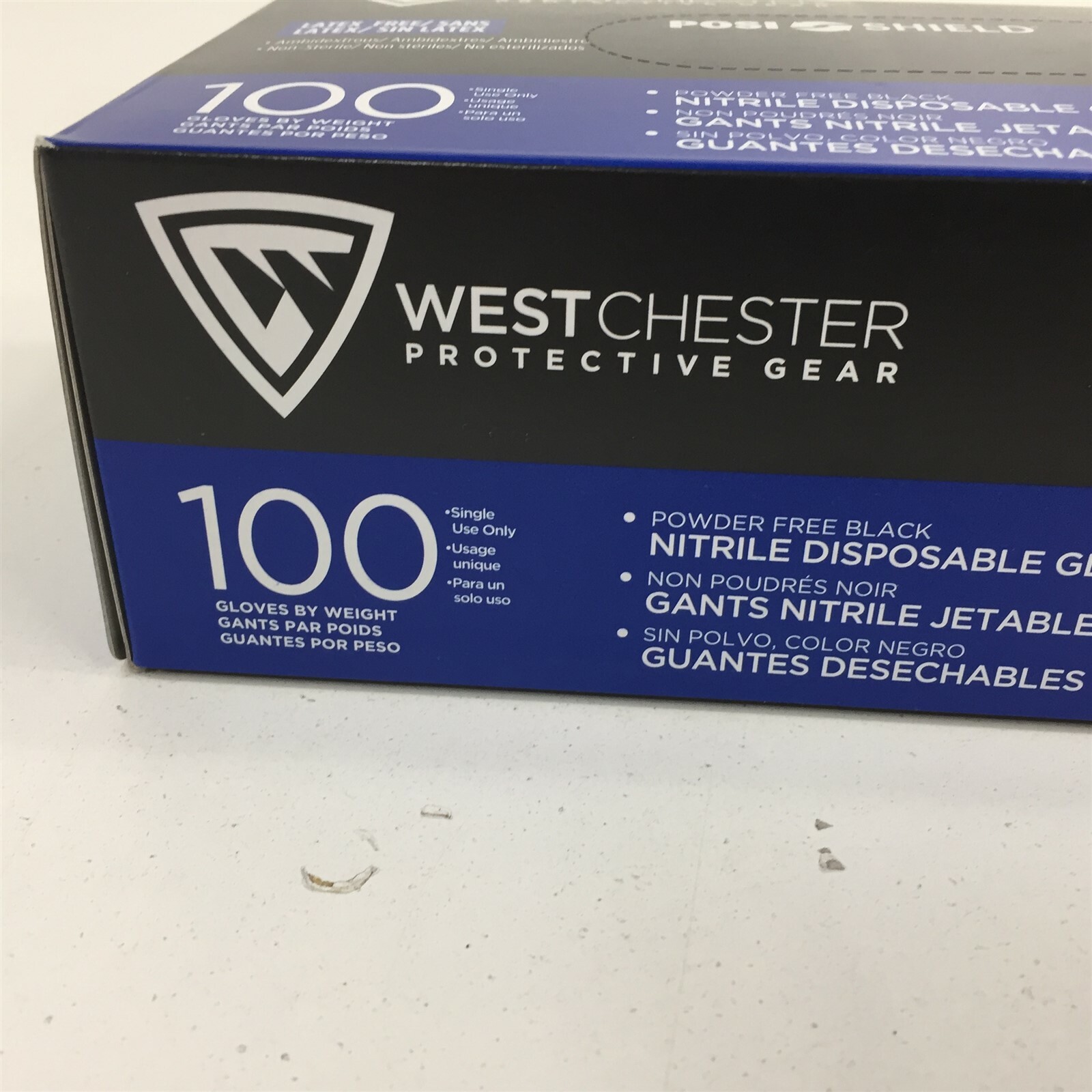 Westchester 2920 Nitrile Disposable Gloves Black M 5 Mil Box of 100
