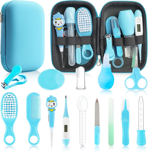 Baby Healthcare and Grooming Kit, 20 in 1 Baby Safety Set Newborn Nursery Health - Picture 10 of 12