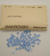 Factory Pack Swarovski Crystal Light Sapphire 6mm Lentil 5100 Beads; 360 Beads