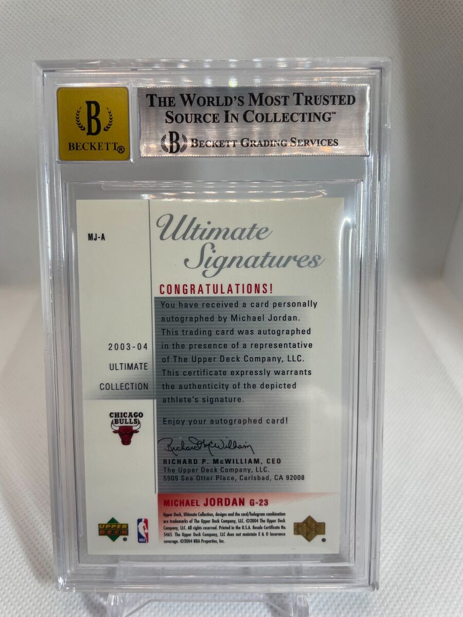 Michael Jordan 2003-04 Ultimate Collection Signatures Auto Michael Jordan 2003-04 Ultimate Collection Signatures Auto