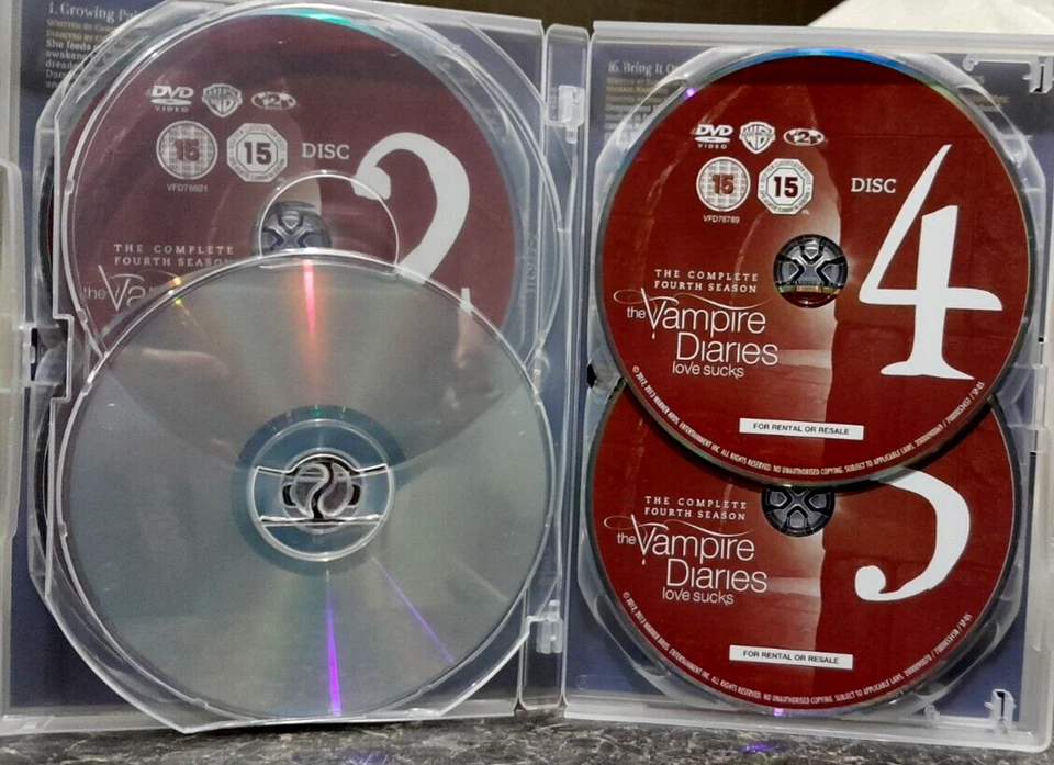 The Vampire Diaries: The Complete Fourth Season (DVD-2013,5-Disc)[OVER 15 HOURS] - Image 4 of 4