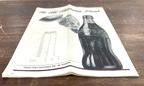 1945 Oregon Ducks Vs Washington State Cougars Football Program University of - Picture 9 of 9