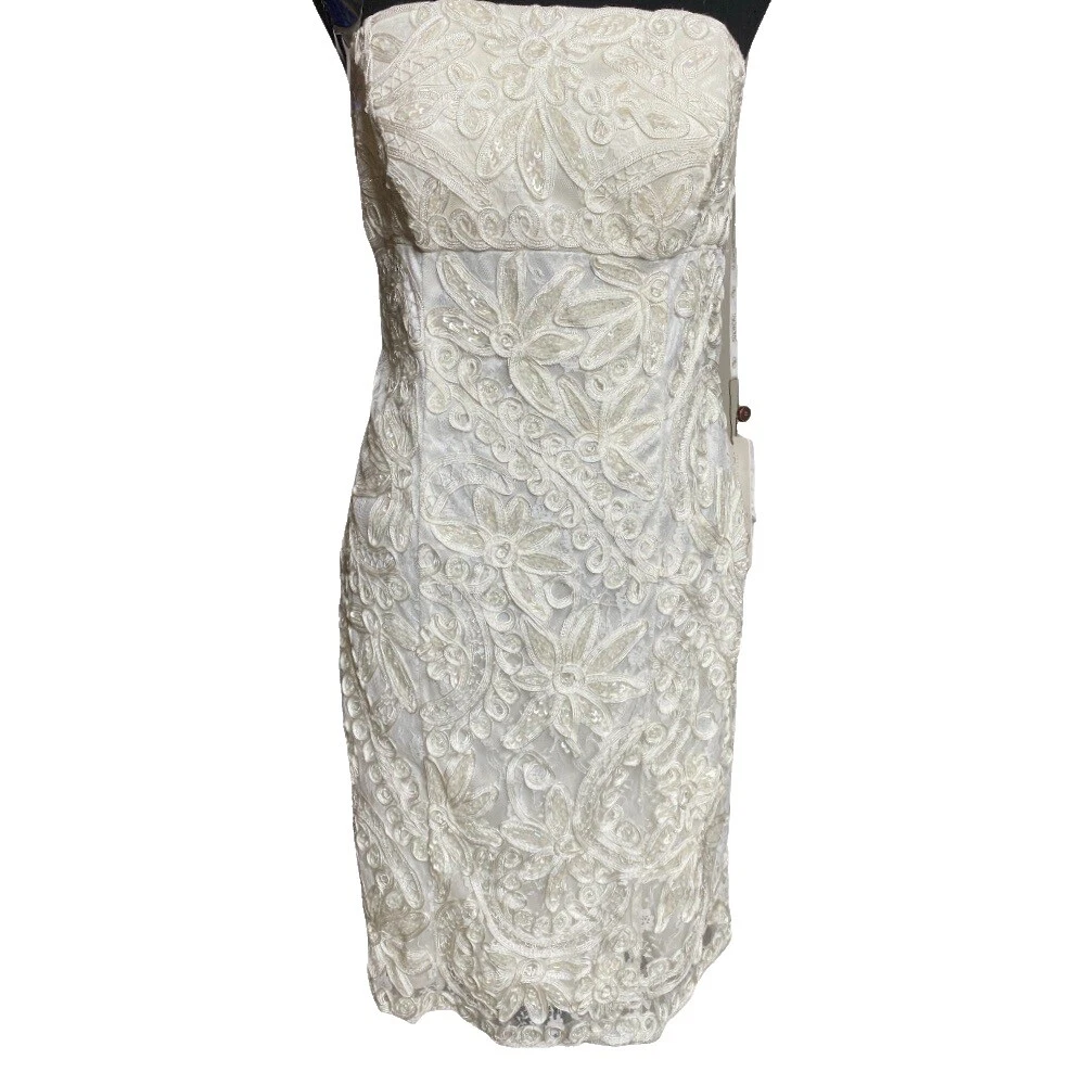 Vestidos de dama de honor de encaje blanco