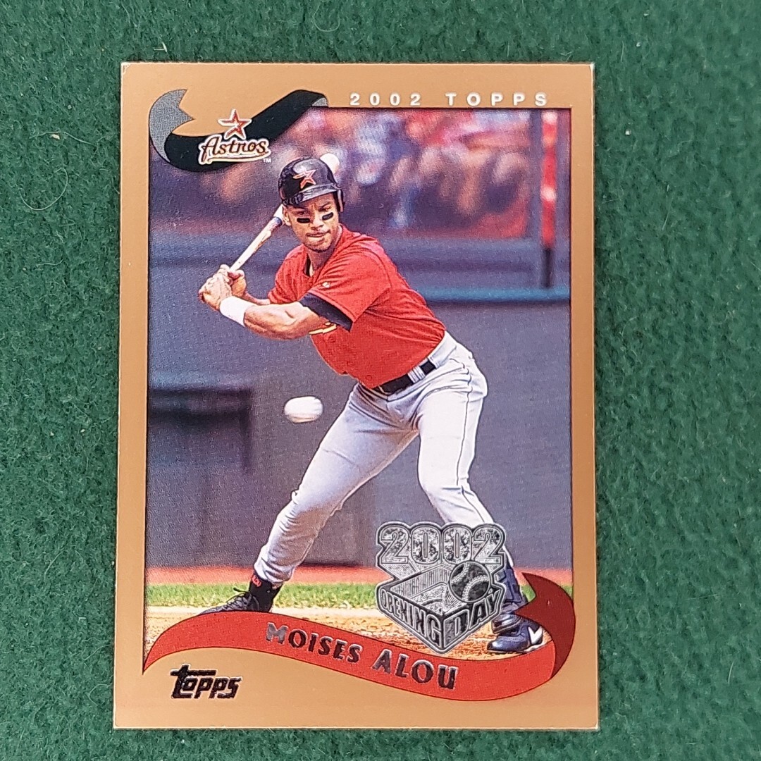 Moises Alou Houston Astros 2002 Topps Opening Day card #156
