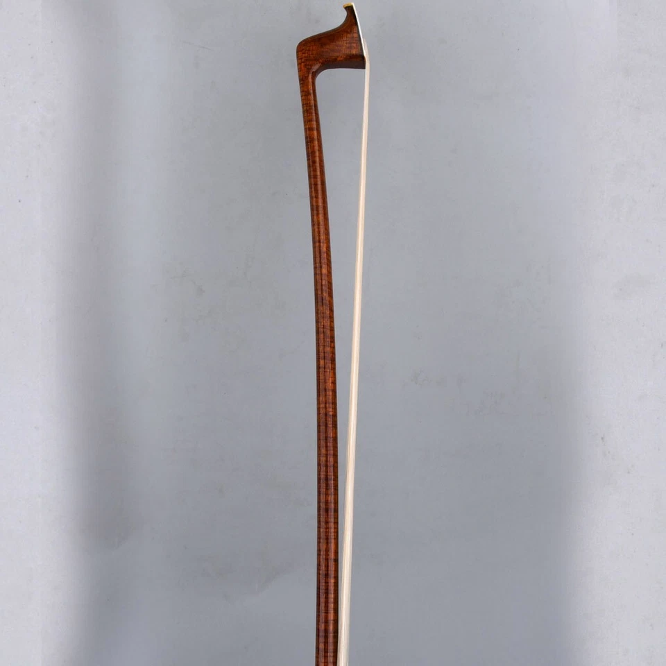 Master Pernambuco Skin Carbon Fiber Violin Bow 4/4 White Parisan eye Frog Stiff - Image 3 of 4