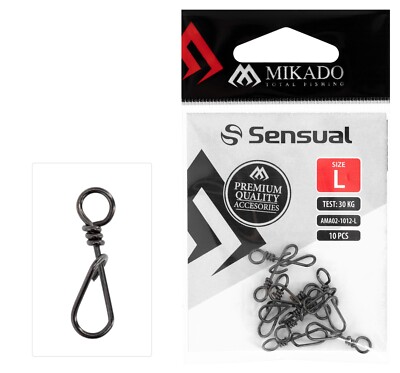 Karabiner Wirbel SNAP Predator Schnurverbinder Schnellverschluss Swivel Mikado